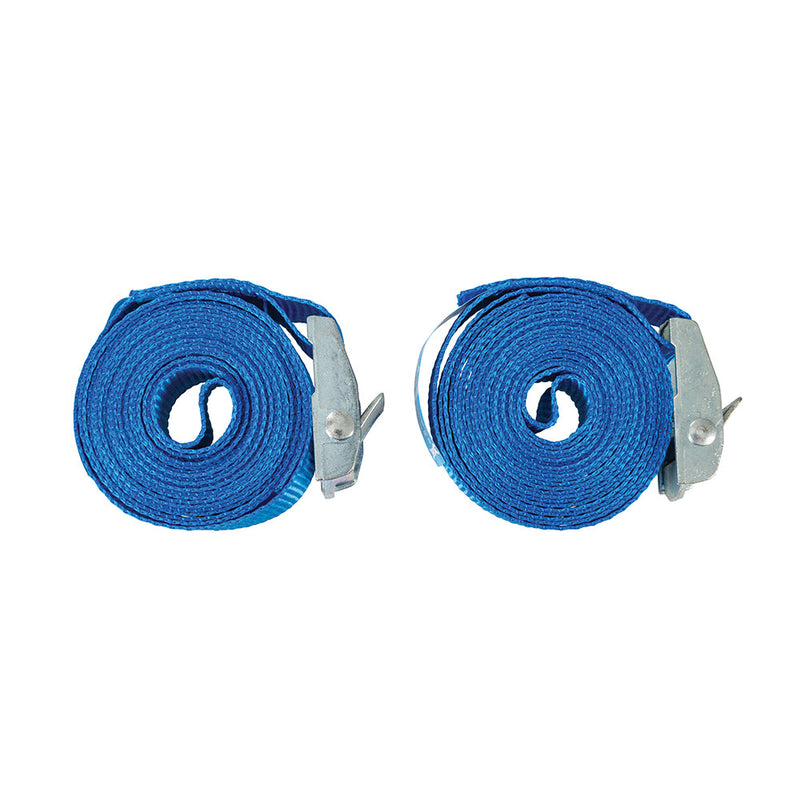 Silverline 449682 Cam Buckle Tie Down Strap 2.5m x 25mm 2pk