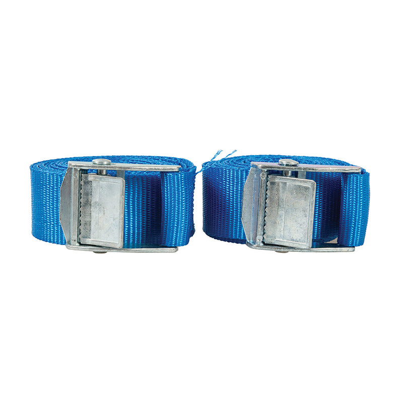 Silverline 449682 Cam Buckle Tie Down Strap 2.5m x 25mm 2pk