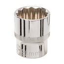 Silverline 449975 Socket 1/2" Drive 12pt Metric