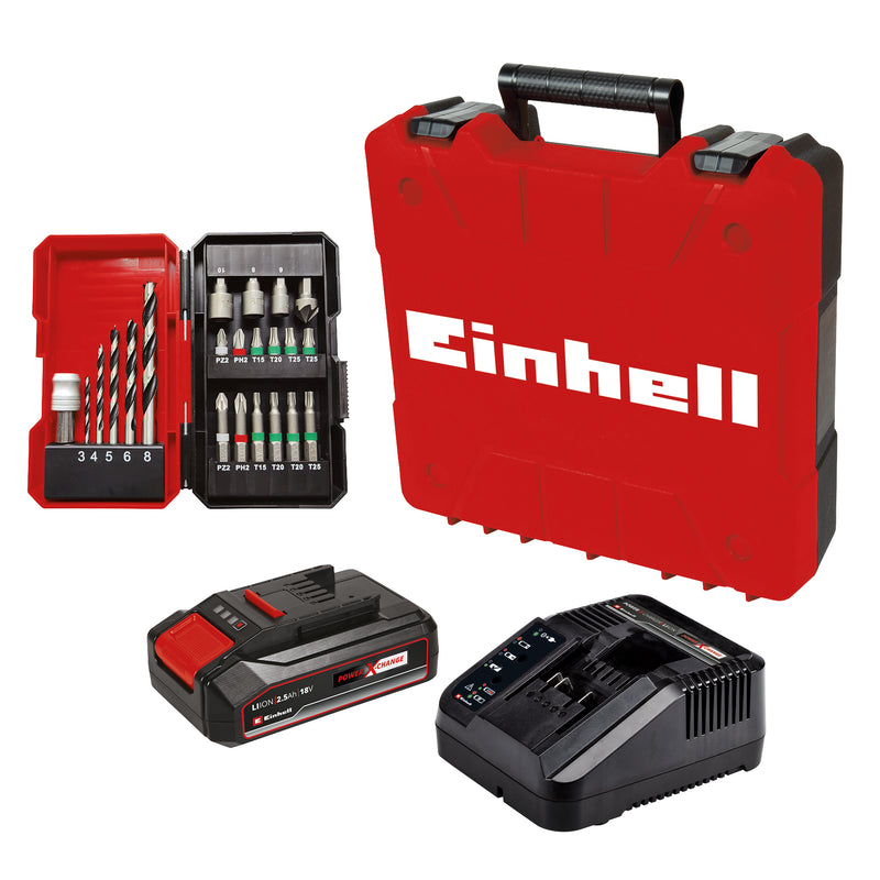 Einhell 4514220 Cordless Impact Drill TE-CD 18/2 Li-i +22 (1x2,5 Ah)
