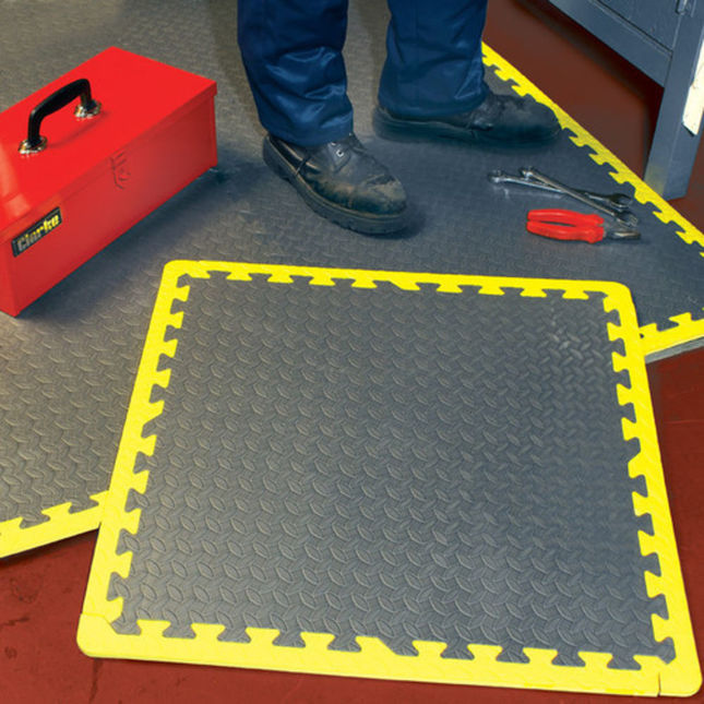 Clarke 3607000 AFF-1 Anti Fatigue Foam Floor Tiles - Pack Of 6