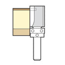 Trend Tools 46/100X1/2TC Guided Profiler 25Mm Dia X 25Mm Cut