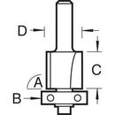 Trend Tools 46/19X1/4TC Double Overlap Cutter