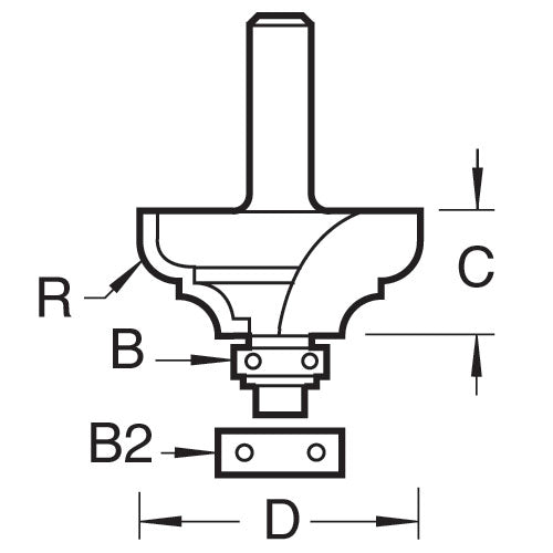 Trend Tools 46/290X1/2TC Bearing Guided Classic