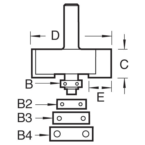 Trend Tools 46/39X8MMTC Bearing Guided 35Mm Diameter Rebater