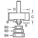 Trend Tools 46/39X1/4TC Bearing Guided 35Mm Diameter Rebater