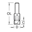 Trend Tools 46/900X1/4TC Guided Profiler 9.5Mm Dia X 6Mm Cut