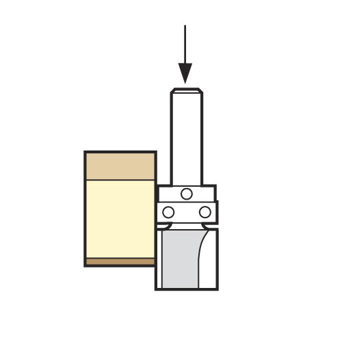 Trend Tools C121HX1/4TC Template Profile 9.5Mm Diameter