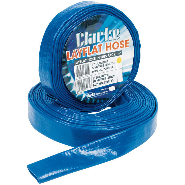 Clarke 7955170 7955170 10mm x 4" Diameter LayFlat Hose