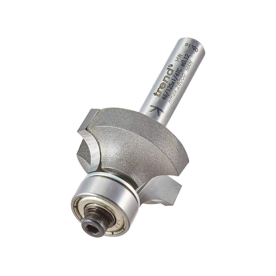 Trend Tools 46/125X1/4TC Bearing Guided Ovolo Cutter 6Mm Radius