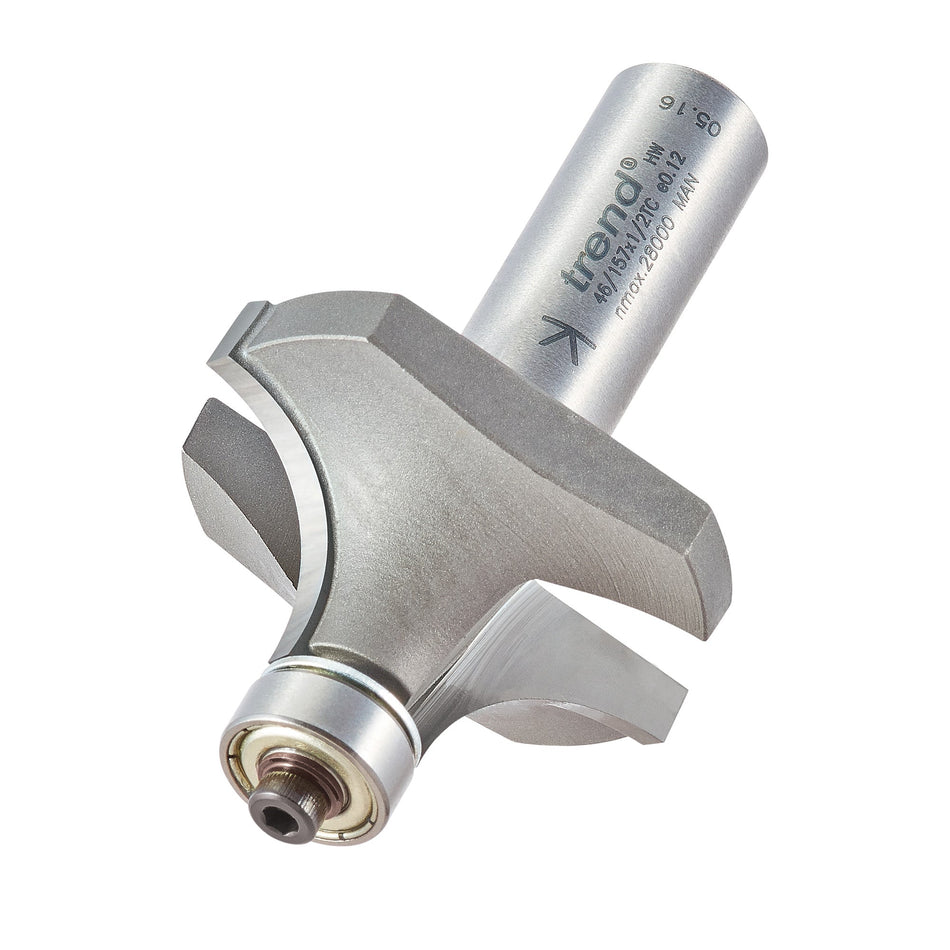 Trend Tools 46/157X1/2TC Bearing Guided Ovolo Cutter 15Mm Radius