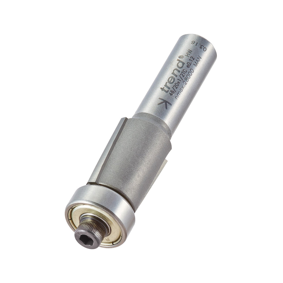 Trend Tools 46/20X1/2TC Guided Trimmer 19.1Mm Diameter 25Mm Length