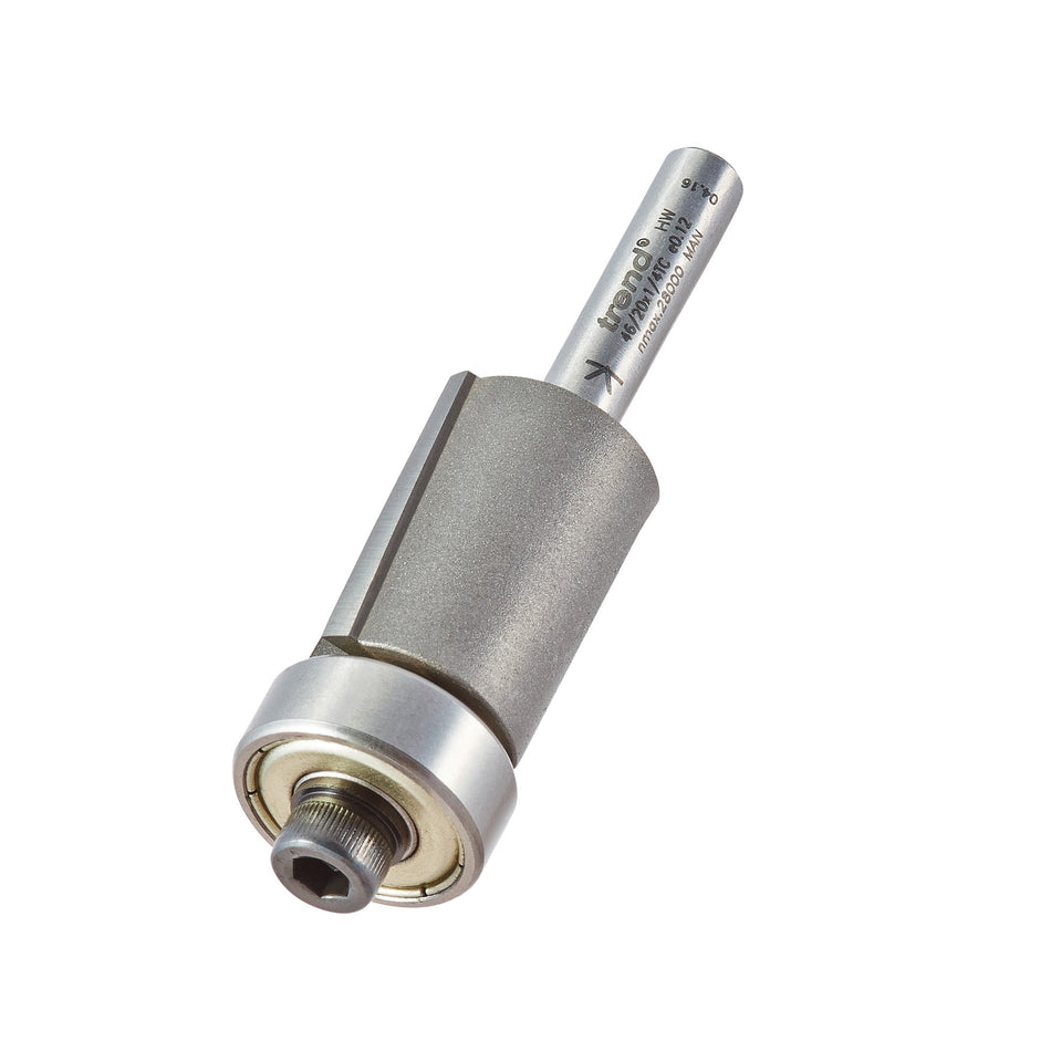Trend Tools 46/20X1/4TC Guided Trimmer 19.1Mm Diameter 25Mm Length