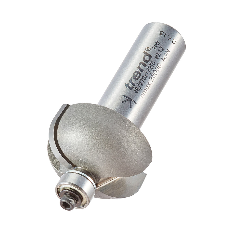 Trend Tools 46/270X1/2TC Bearing Guided Cove Cutter 9.5Mm Radius