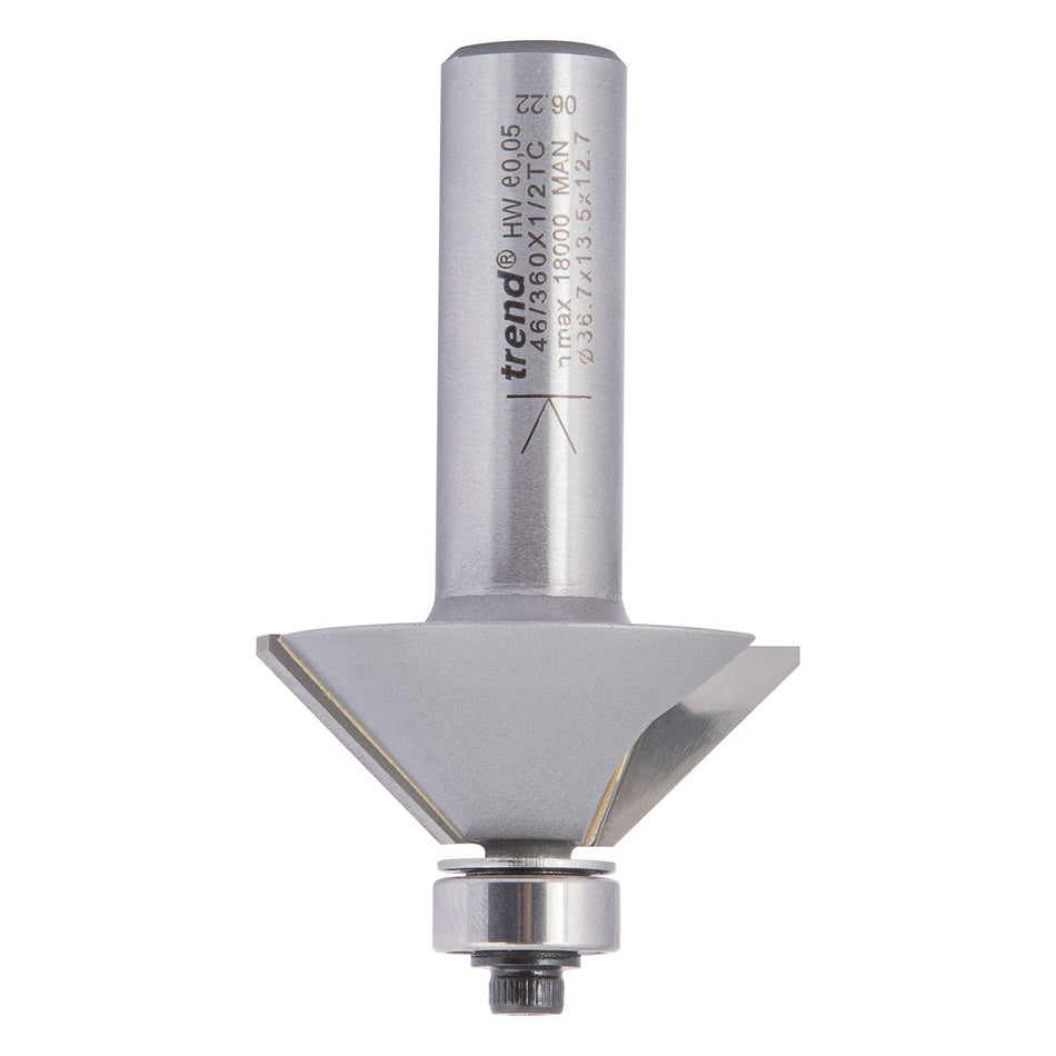 Trend Tools 46/360X1/2TC Guided Chamfer Cutter 45 Degrees