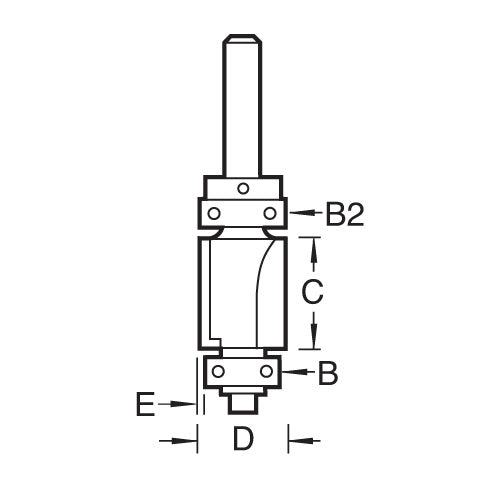 Trend Tools 46/521X1/4TC Guided 1Mm Rebater Profiler For Damaged Trim