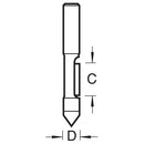 Trend Tools C135AX1/2TC Pierce Trim 12.7Mm Diameter X 30Mm Cut