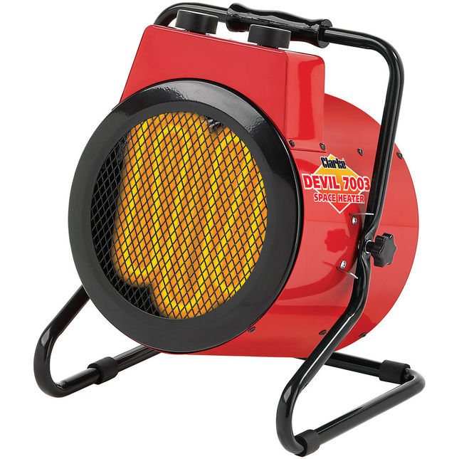Clarke 6935450 Devil 7003 3kW Industrial  Electric Fan Heater (230V)