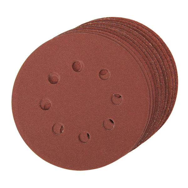 Silverline 479349 Hook & Loop Discs Punched 125mm 10pce