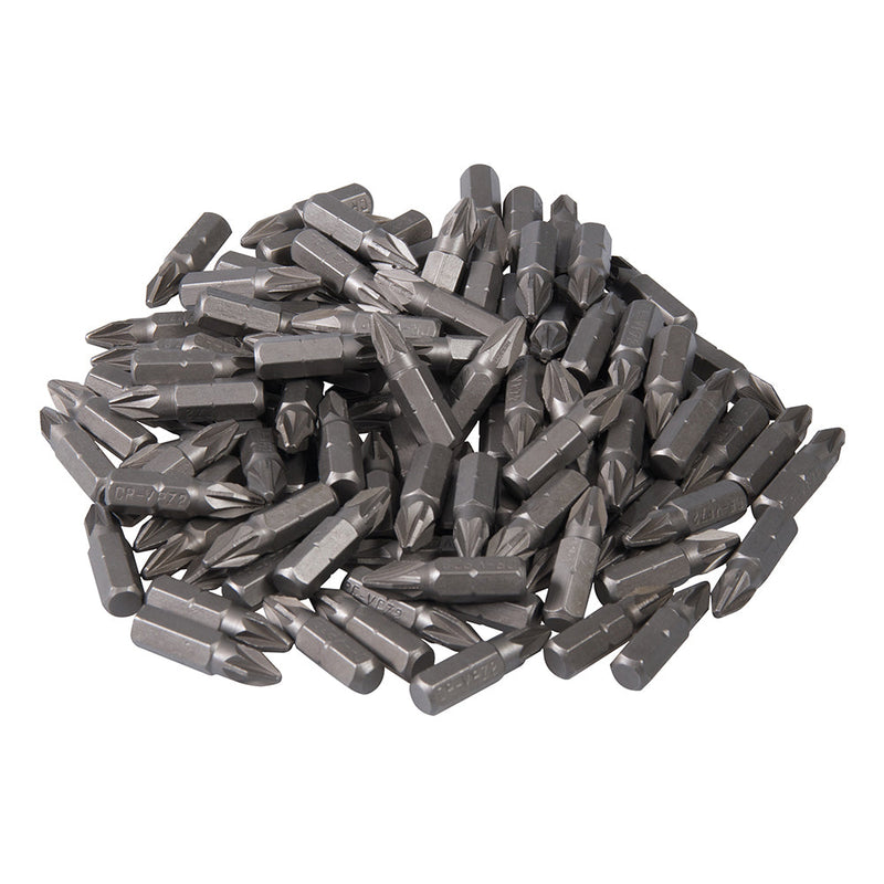 Silverline 486934 Pozidriv Cr-V Screwdriver Bits 100pk