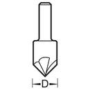 Trend Tools 49/70X1/4HSS Rose Countersink 12.5Mm Countersink Diameter