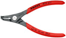 KNIPEX 49 21 A11 Precision Circlip Pliers for external circlips on shafts with non-slip plastic coating grey atramentized 130 mm