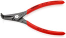 KNIPEX 49 21 A21 Precision Circlip Pliers for external circlips on shafts with non-slip plastic coating grey atramentized 165 mm