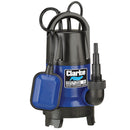 Clarke 7230695 PSV6A 1_" 400W 133Lpm 5m Head Submersible Pump With Folding Base & Float Switch (230V)