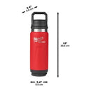 Milwaukee 4932493465 PACKOUT BOTTLE 710 ML CHUG LID RED
