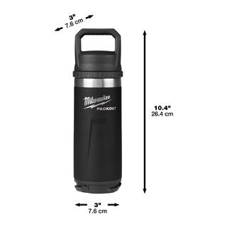 Milwaukee 4932493466 PACKOUT BOTTLE 710 ML CHUG LID BLACK