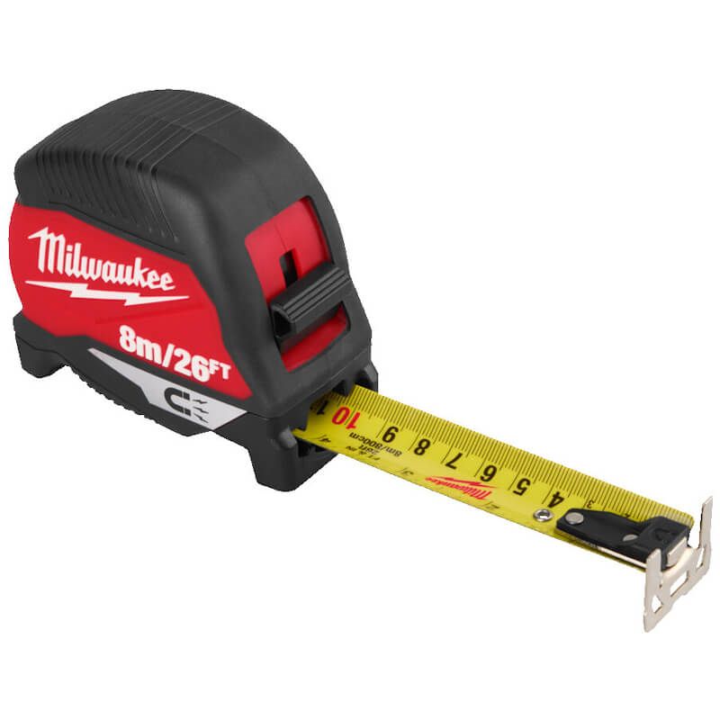 Milwaukee 4932498771 MAGNETIC Tape Measure (Gen 4) 8m/26ft-30