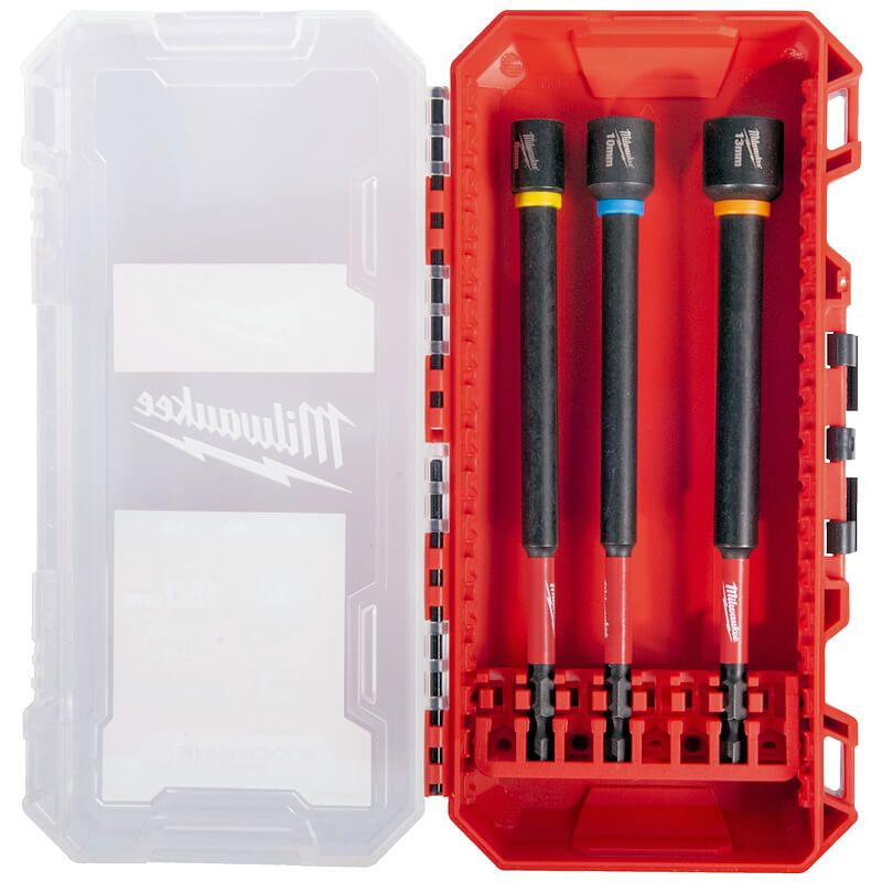 Milwaukee 4932499426 Shockwave Nut Driver long Set 3pc