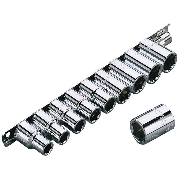 Clarke 1700772 PRO366 10 Piece 1/2" Socket Set Metric