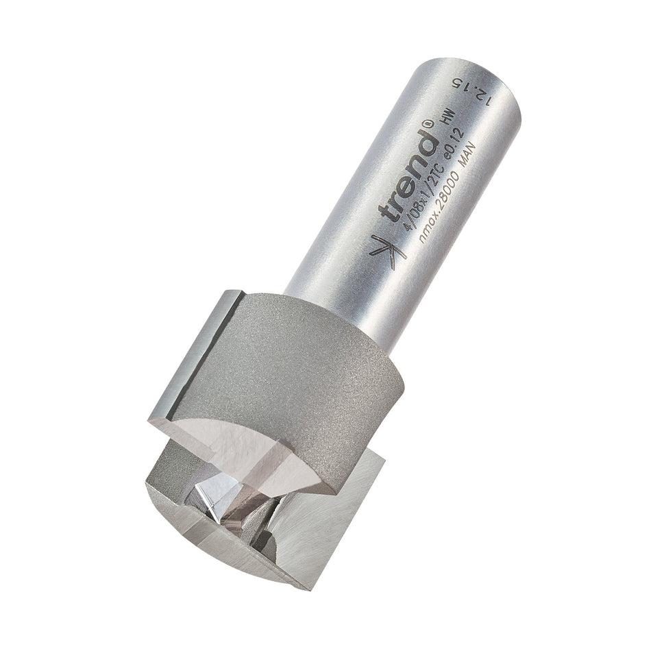 Trend Tools 4/08X1/2TC Two Flute Cutter 25.4Mm Diameter