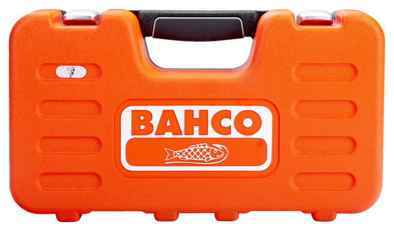 Bahco S560 1/4" and 1/2" Square Drive Socket Set with Metric Bi-Hex Profile and Slim Head Ratchet