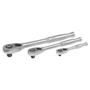 Sealey AK7933 3pc Ratchet Wrench Set - Flip Reverse - Premier Platinum Series