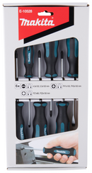 Makita E-10528 6pc Slotted, Phillips & Pozi Screwdriver Set