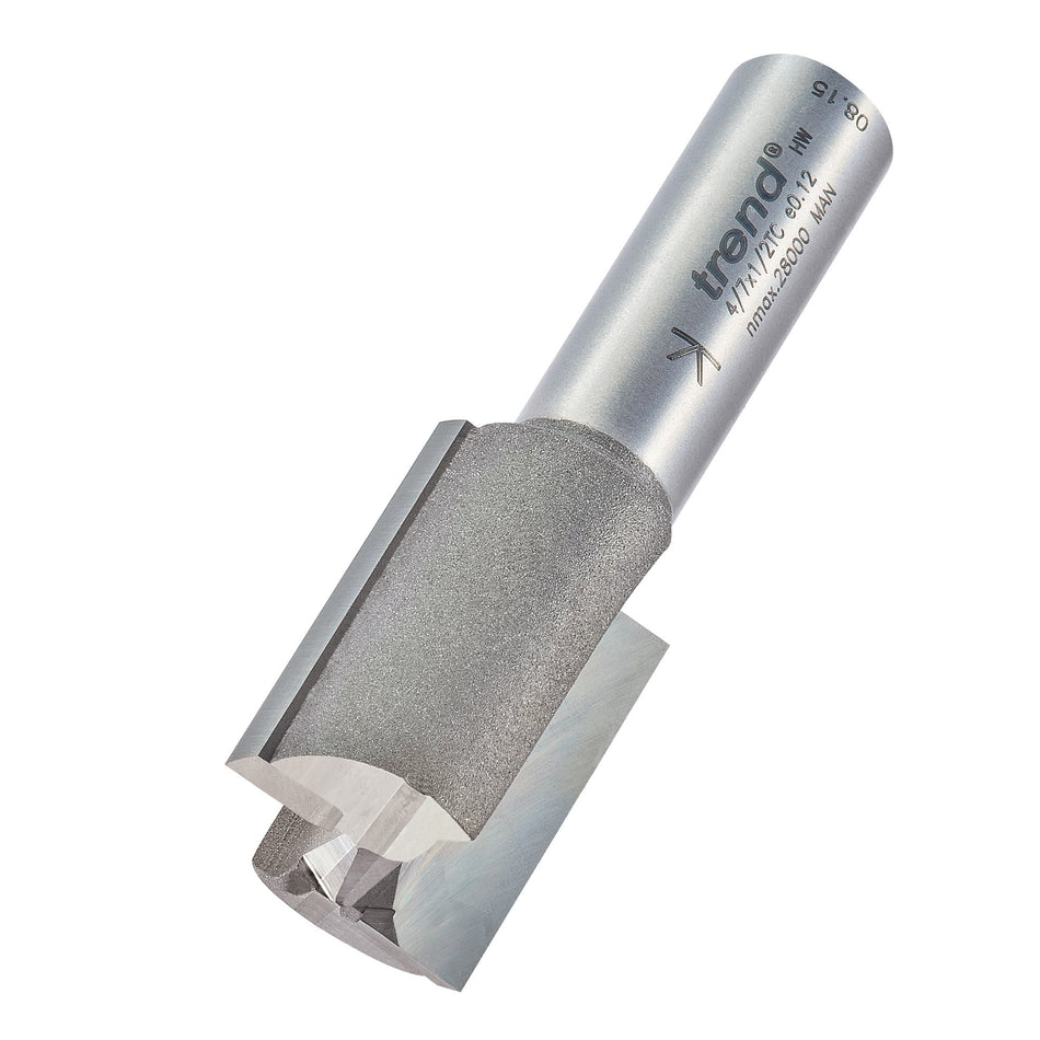 Trend Tools 4/7X1/2TC Two Flute Cutter 22.2Mm Diameter