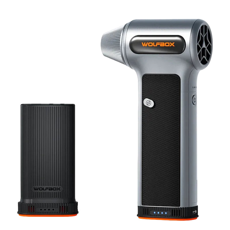 WOLFBOX MF200 Compressed Air Duster with Swappable Battery Cartridge, Extreme Power