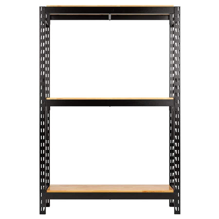 BUNKER® 27920 14 Piece Modular 3 Tier Racking with Stainless Steel Shelving, 1500mm