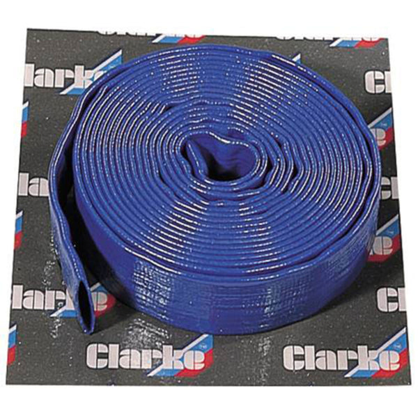 Clarke 7955155 10m x 1_" Diameter Layflat Hose