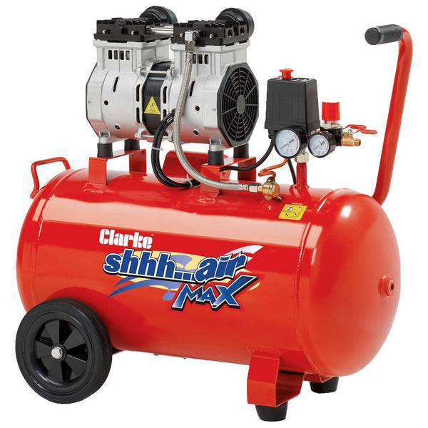 Clarke 2242045 SHHH50/150 Shhh Air Max 7cfm 50 Litre 1.5HP Low Noise Compressor (230V)