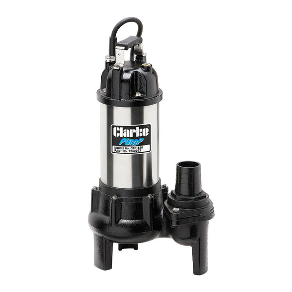Clarke 7230293 CSP1530 2" 1530W 500Lpm 10m Head Sewage Pump (230V)