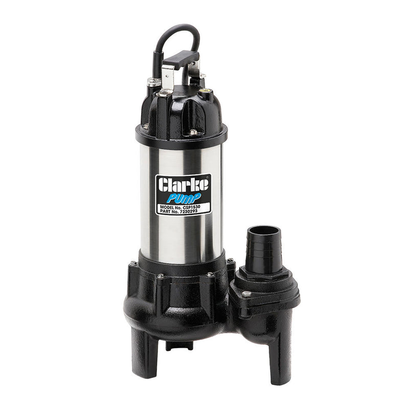 Clarke 7230293 CSP1530 2" 1530W 500Lpm 10m Head Sewage Pump (230V)