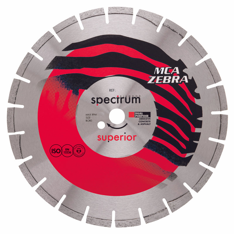 OX Tools OX-MCA350/20 Spectrum Superior Zebra Dia Blade - Abrasive - 350/20mm