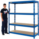 Clarke 6600770 CSM4350/60BL 350kg Boltless Shelving (Blue)