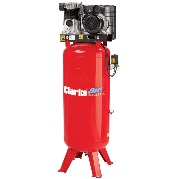 Clarke 2226005 VE15C150 14cfm 150 Litre 3HP Industrial Vertical Air Compressor (230V)