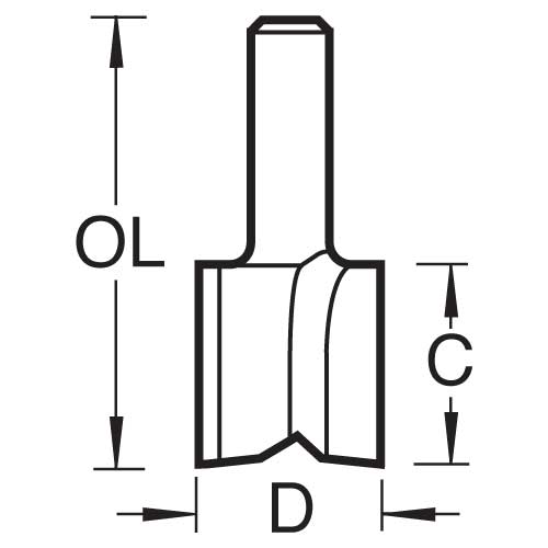 Trend Tools 5/3X1/4TC Hinge Recess Cutter