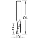 Trend Tools 50/04X8MMHSSE Helical Plunge Cutter 4Mm Diameter