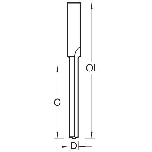 Trend Tools 50/36X8MMHSSE Water Slot Cutter 5Mm Diameter